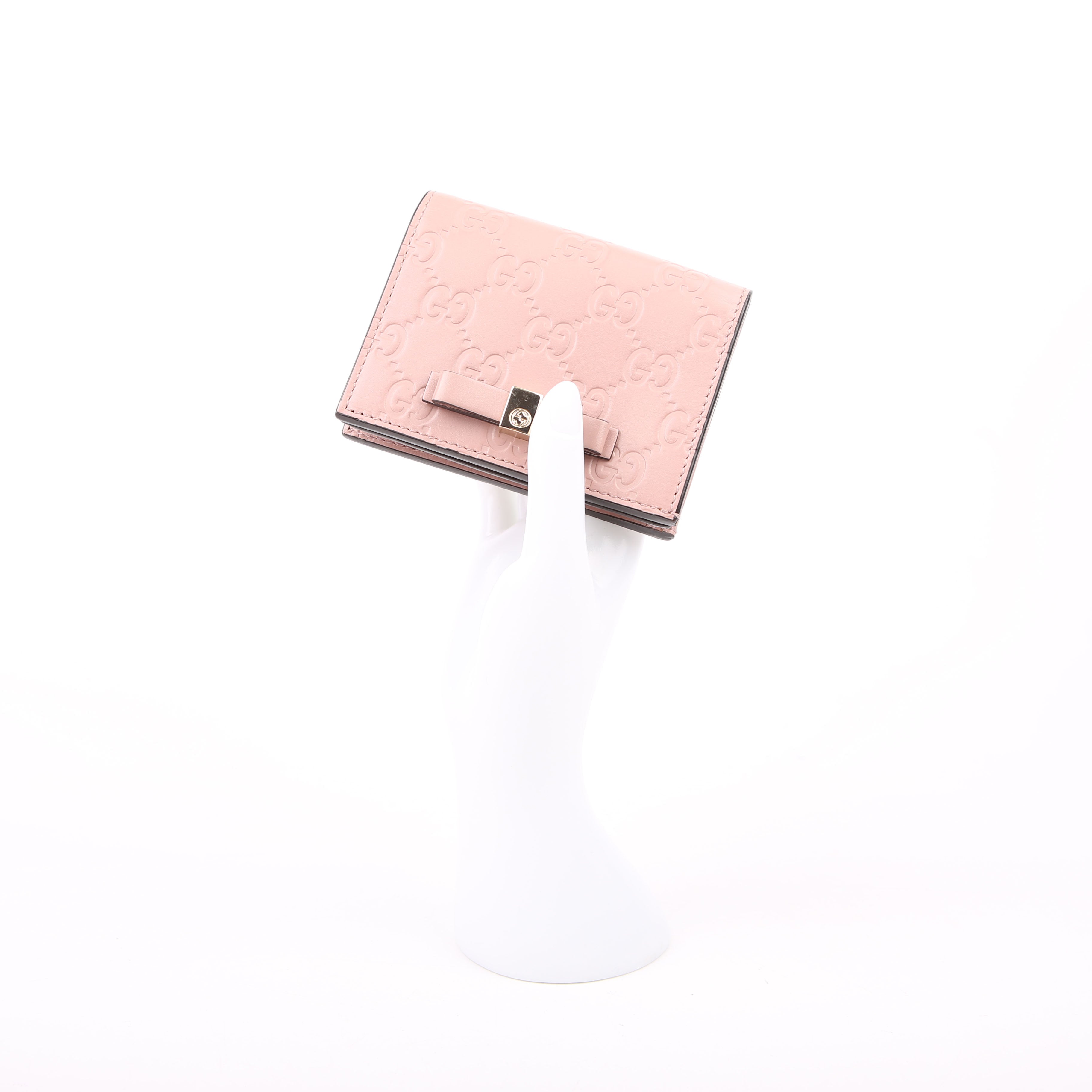 Gucci 406924 Guccisima Card Holder Pink