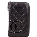 Chanel Cambon Ligne Zip Around Organizer Wallet Black