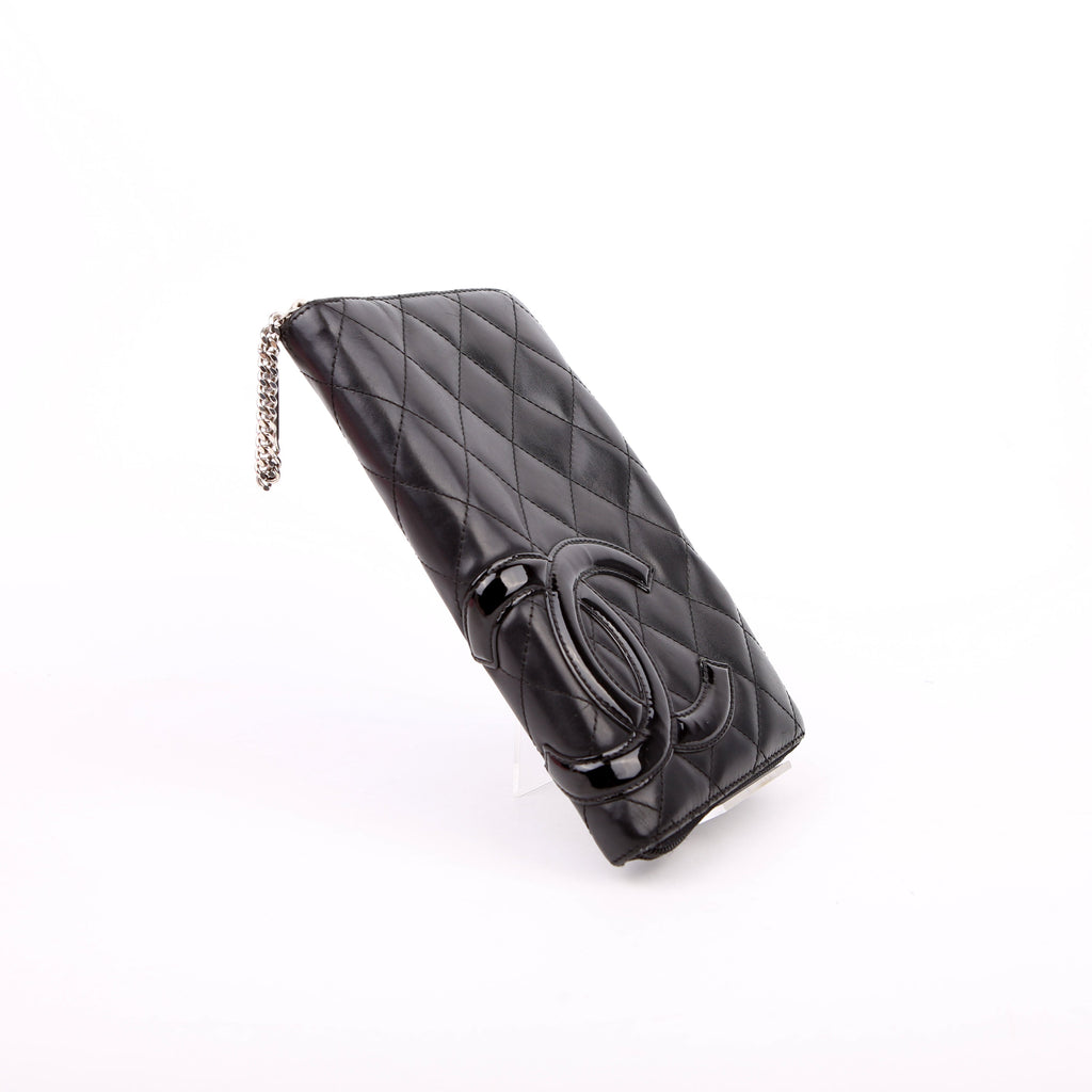 Chanel Cambon Ligne Zip Around Organizer Wallet Black