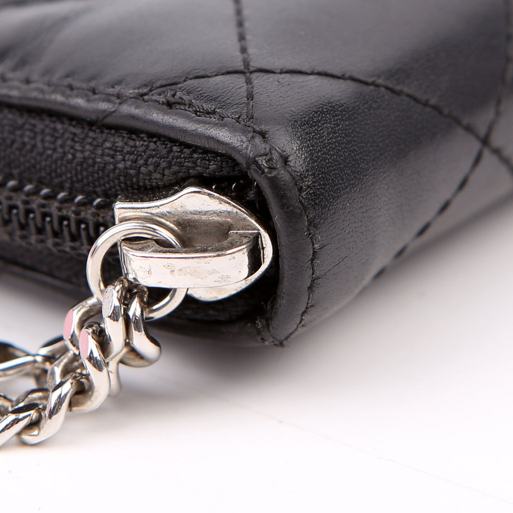 Chanel Cambon Ligne Zip Around Organizer Wallet Black
