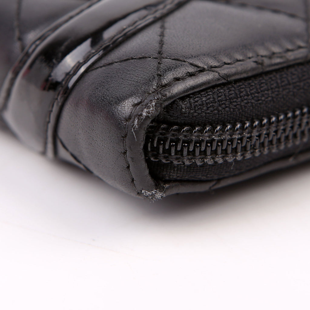 Chanel Cambon Ligne Zip Around Organizer Wallet Black
