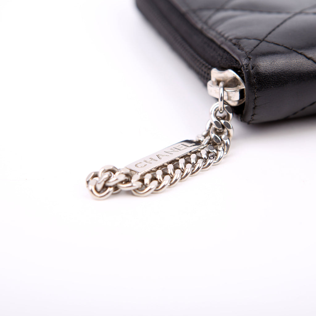 Chanel Cambon Ligne Zip Around Organizer Wallet Black