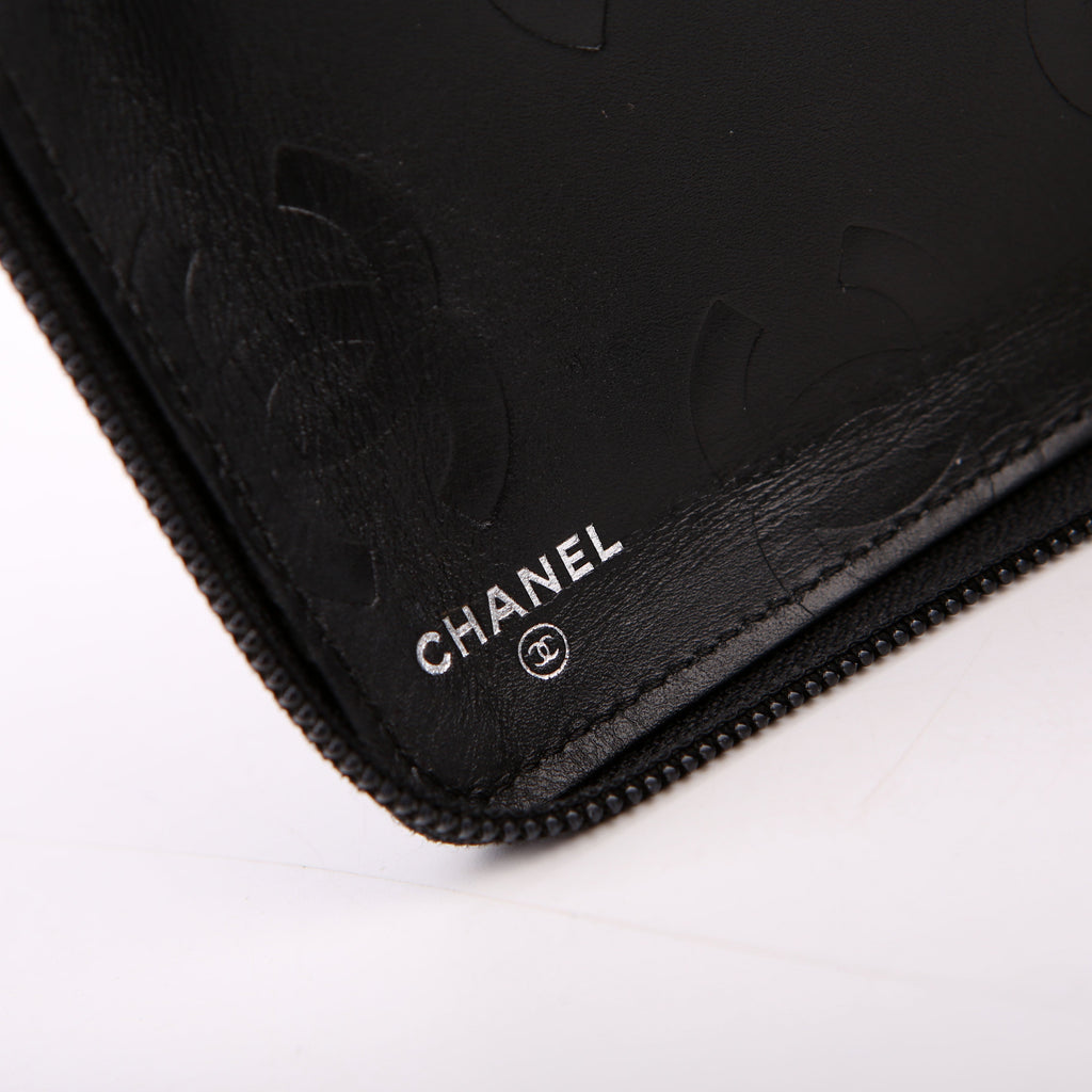 Chanel Cambon Ligne Zip Around Organizer Wallet Black
