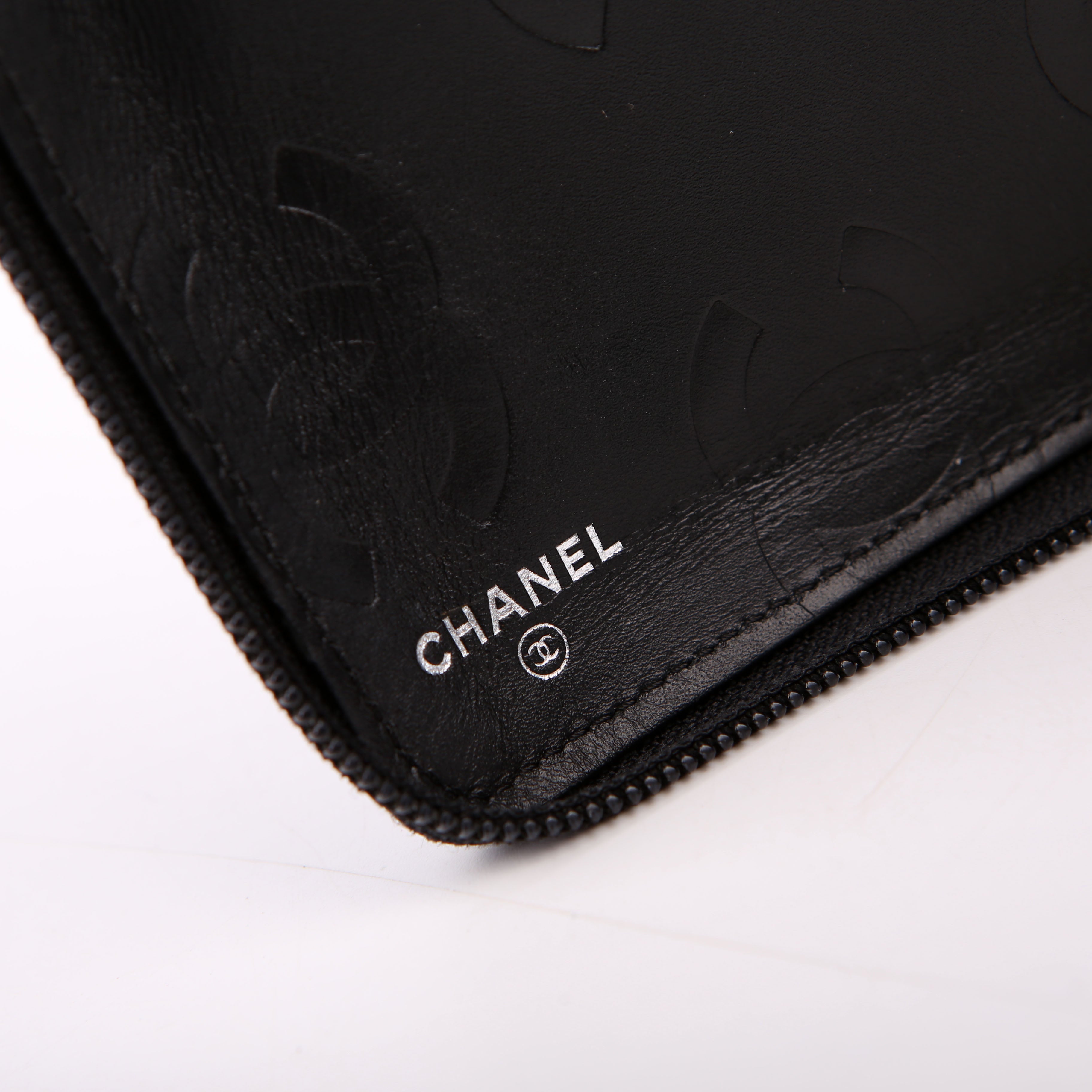 Chanel Cambon Ligne Zip Around Organizer Wallet Black