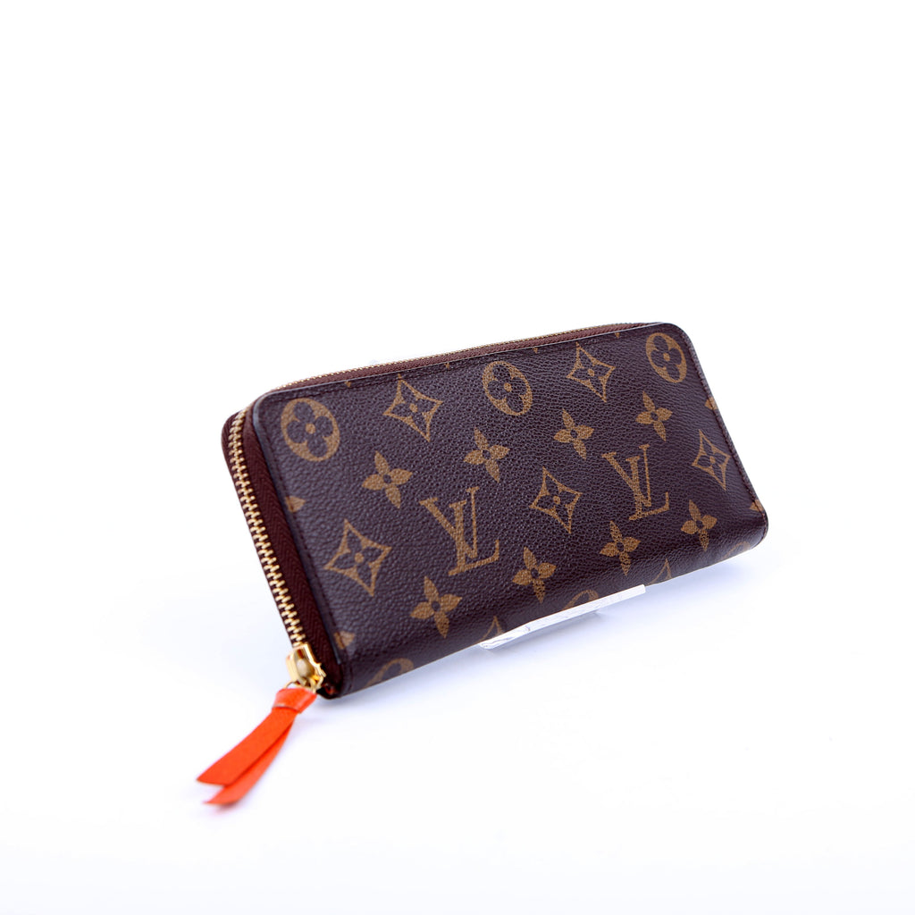 Louis Vuitton Clemence Wallet Monogram Orange
