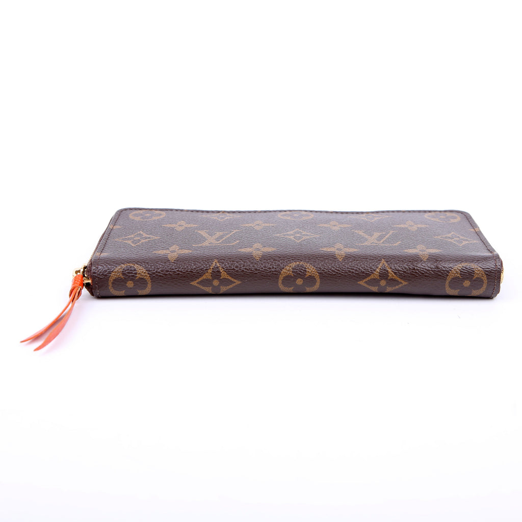 Louis Vuitton Clemence Wallet Monogram Orange