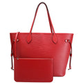 Louis Vuitton Neverfull With Wallet MM Epi Leather Red