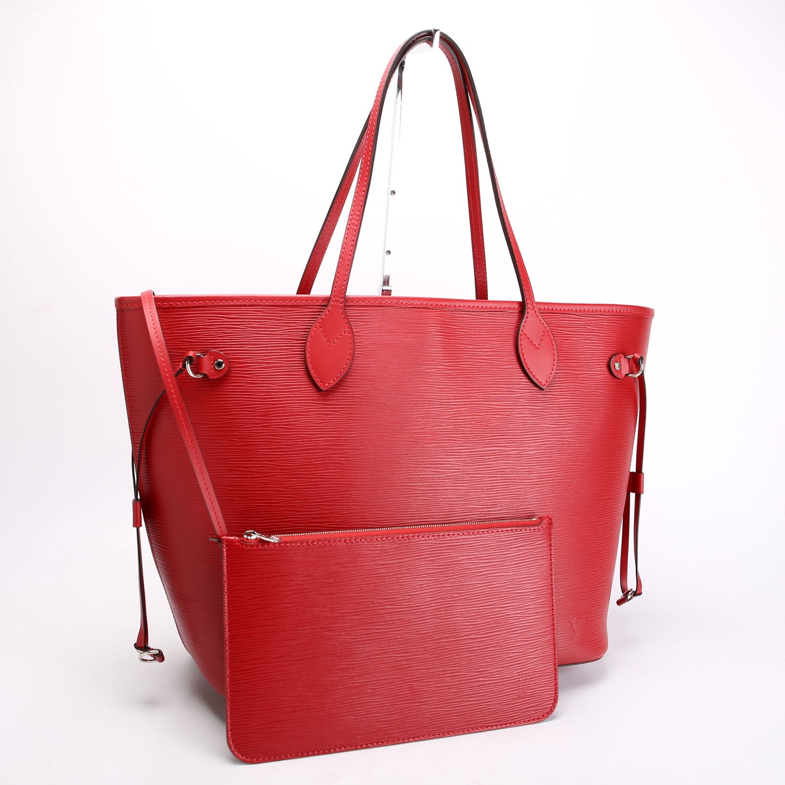Louis Vuitton Neverfull With Wallet MM Epi Leather Red