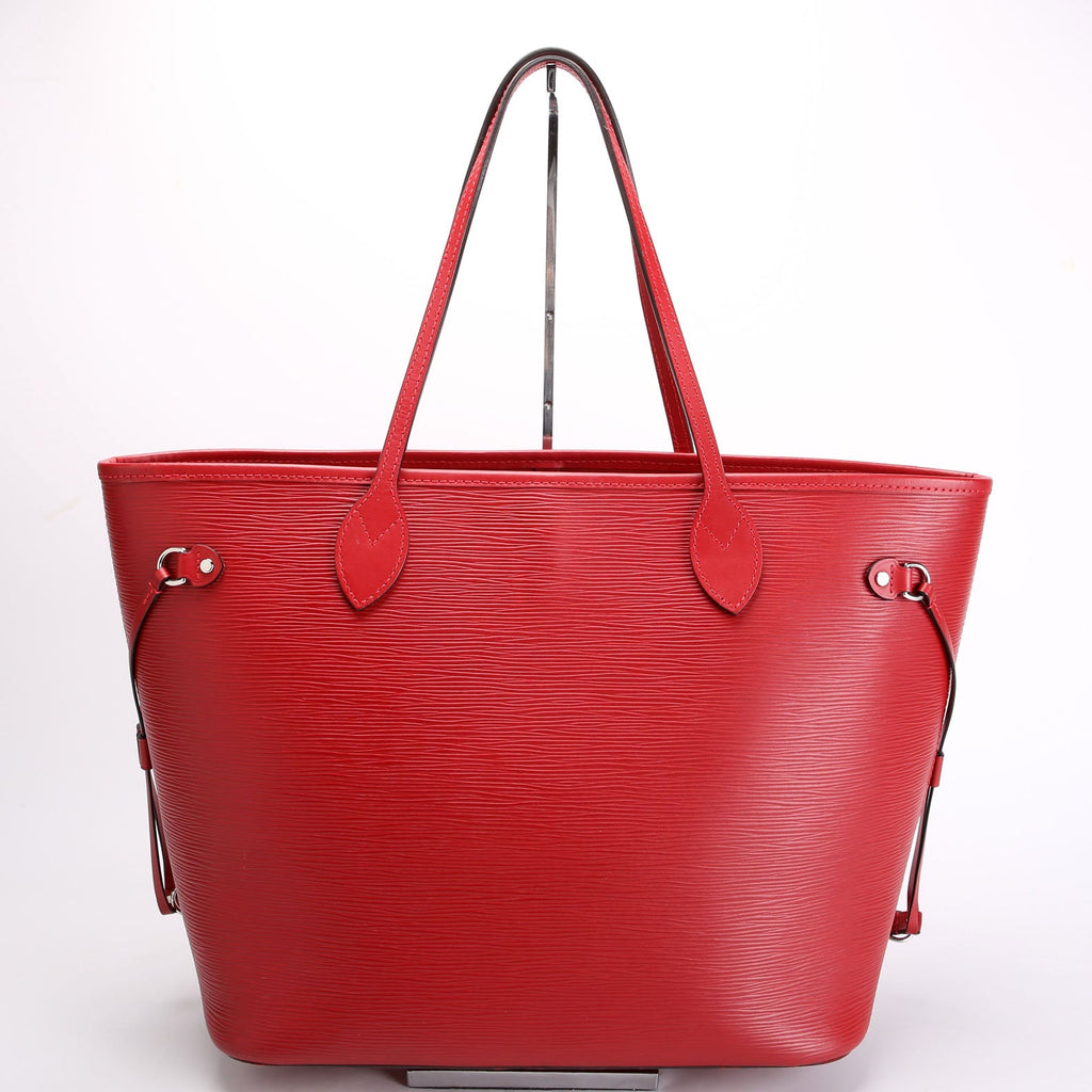 Louis Vuitton Neverfull With Wallet MM Epi Leather Red