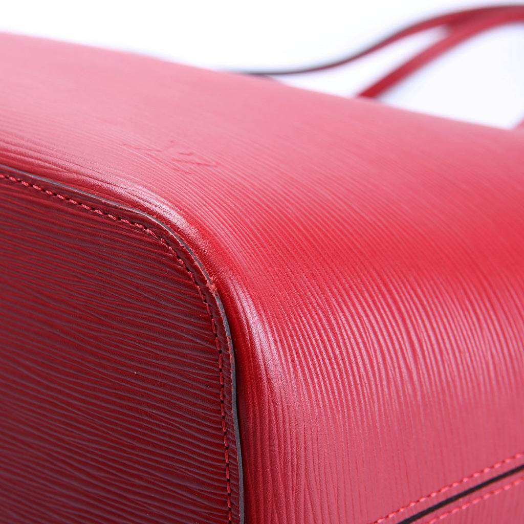 Louis Vuitton Neverfull With Wallet MM Epi Leather Red