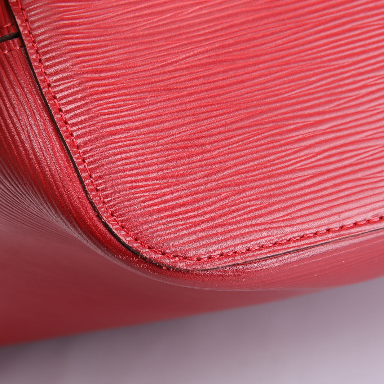 Louis Vuitton Neverfull With Wallet MM Epi Leather Red