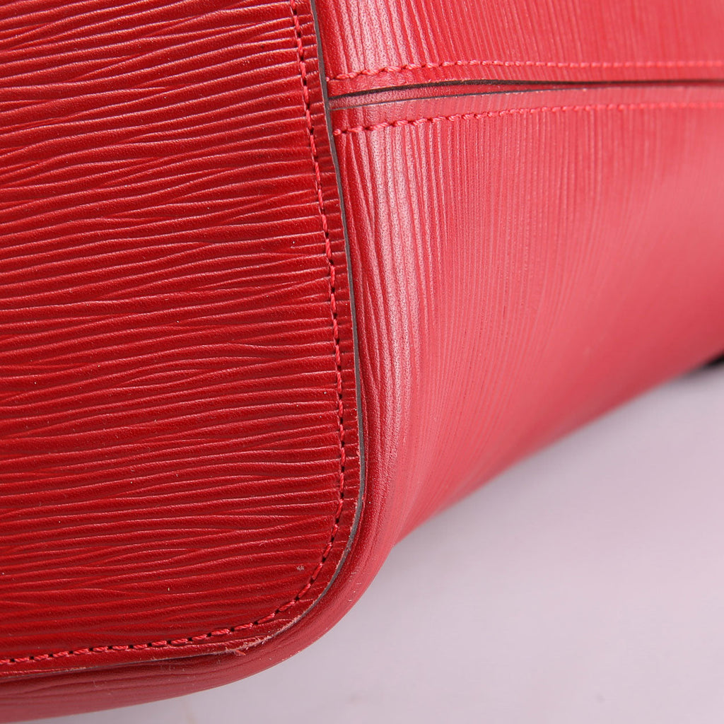 Louis Vuitton Neverfull With Wallet MM Epi Leather Red
