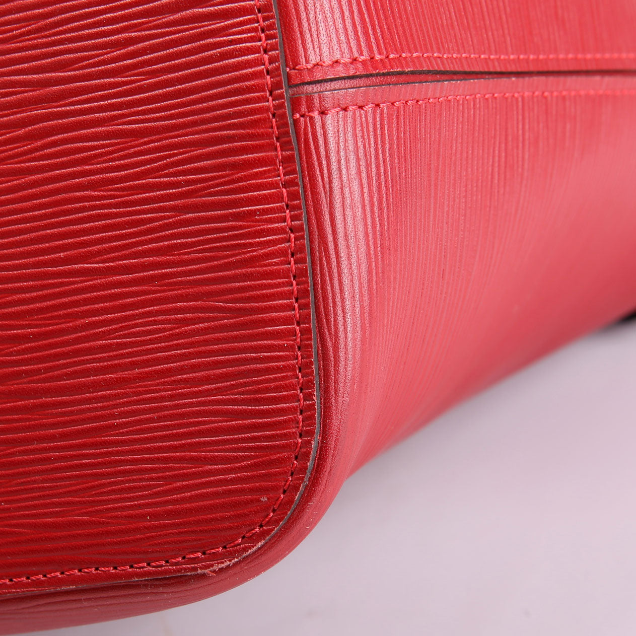 Louis Vuitton Neverfull With Wallet MM Epi Leather Red