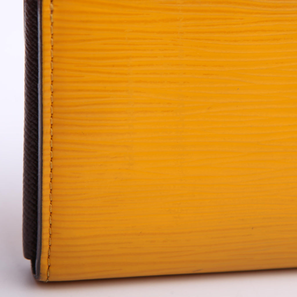 Louis Vuitton Sarah Wallet Epi Newer Purple/Yellow