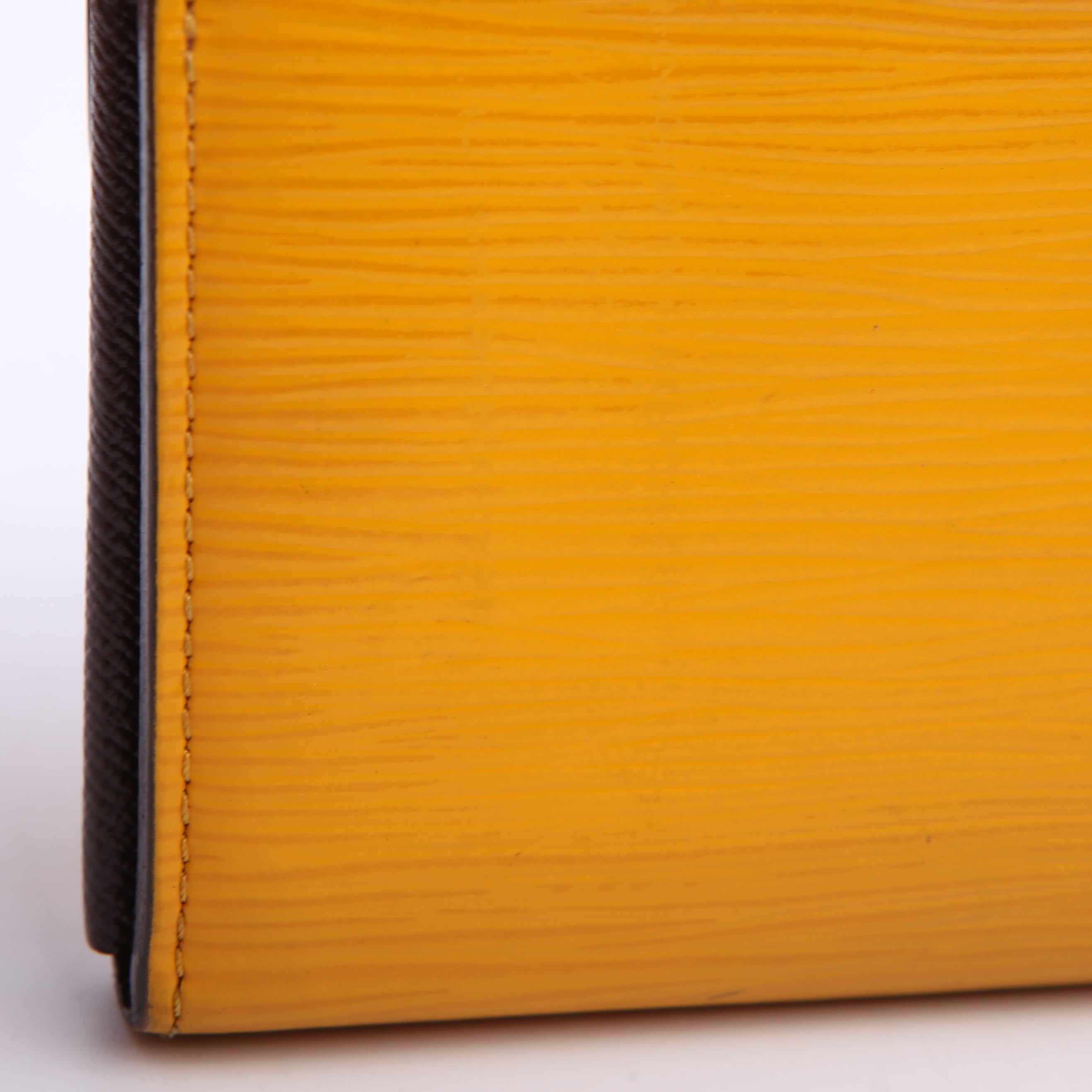 Louis Vuitton Sarah Wallet Epi Newer Purple/Yellow
