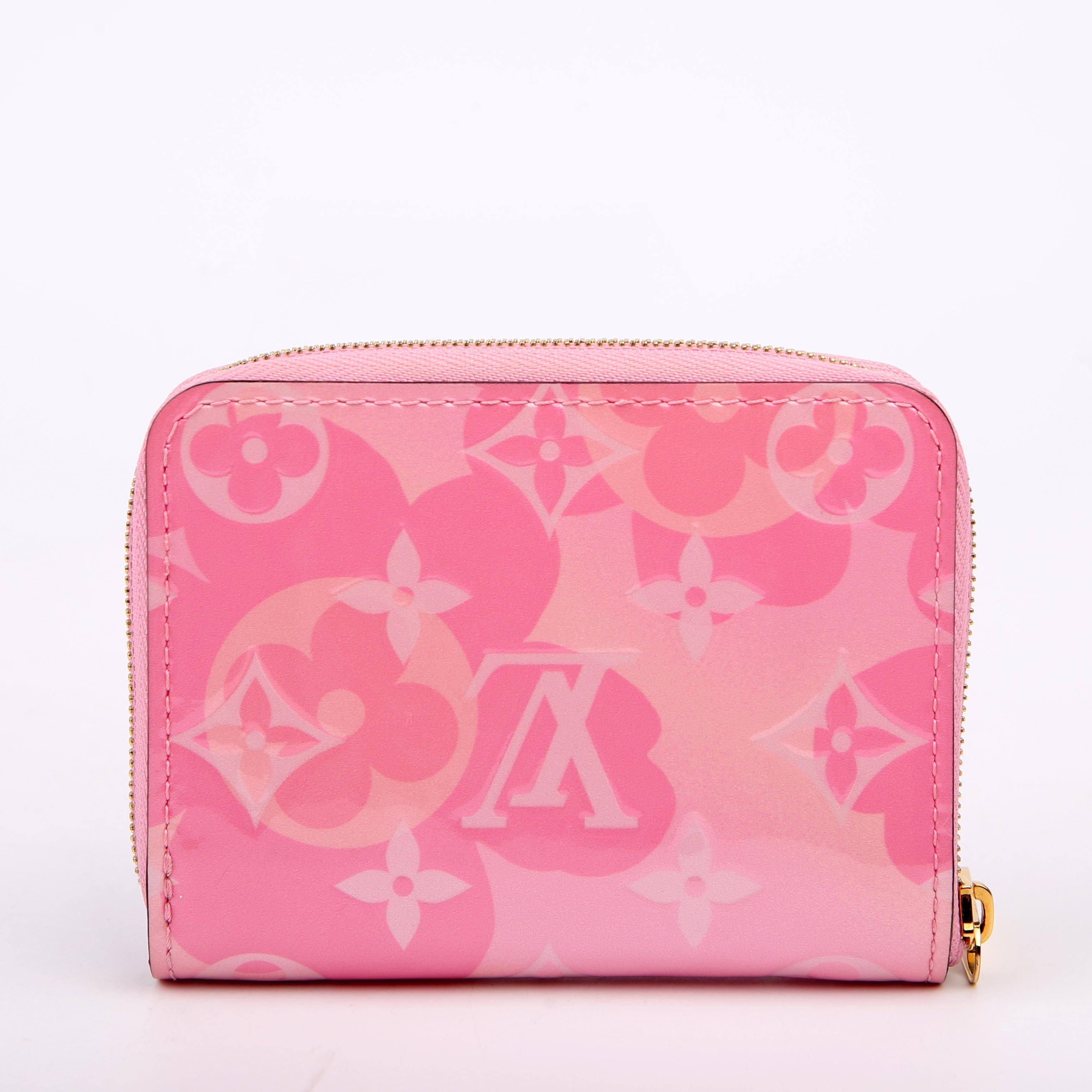 Louis Vuitton Zippy Coin Purse Valentine Vernis Pink