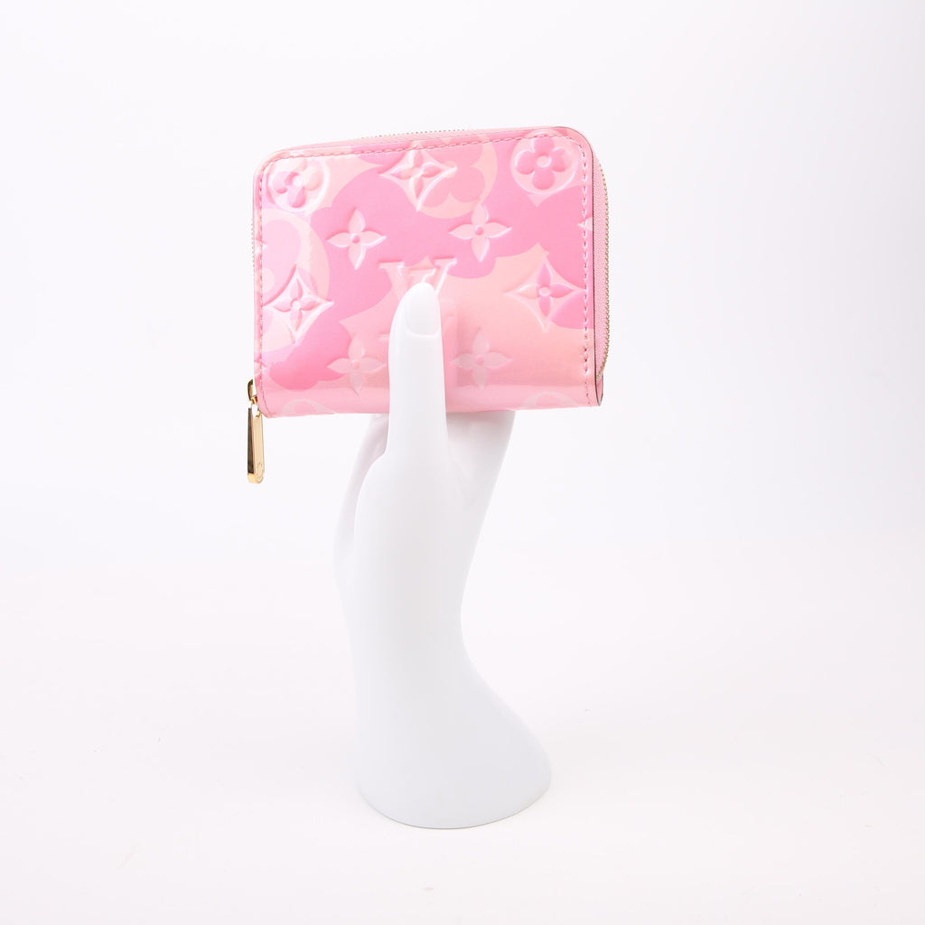 Louis Vuitton Zippy Coin Purse Valentine Vernis Pink