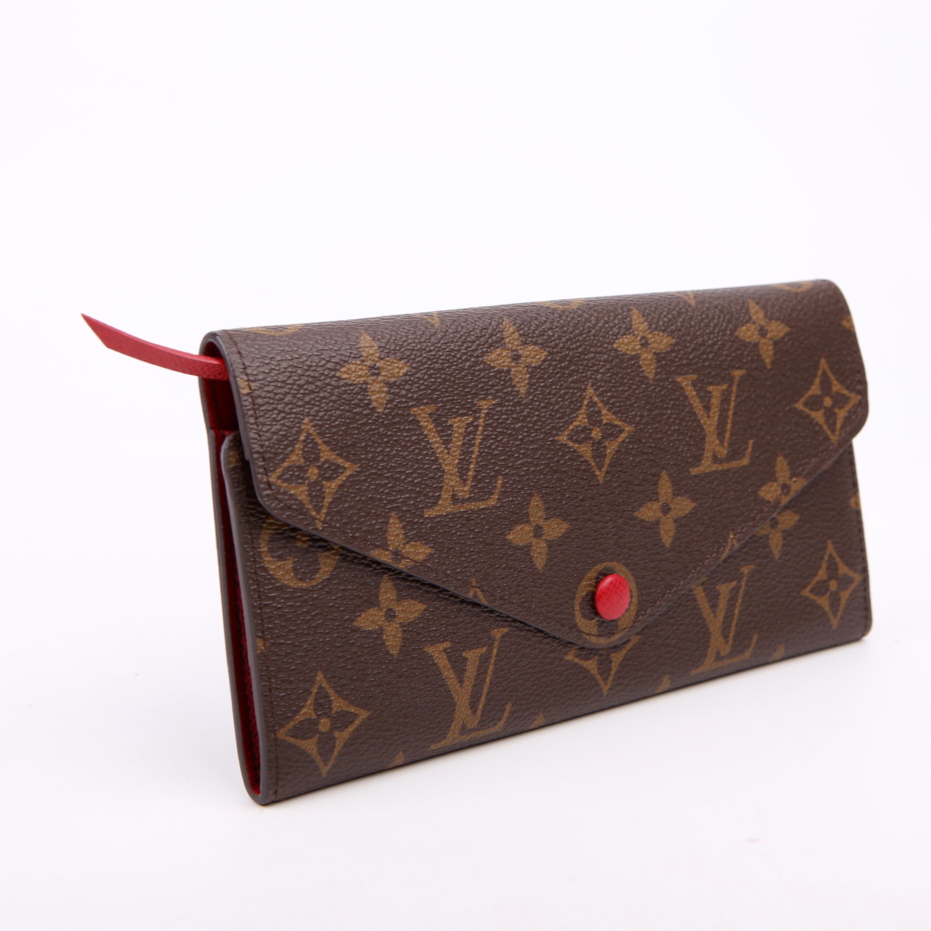 Louis Vuitton Josephine Wallet Monogram Red