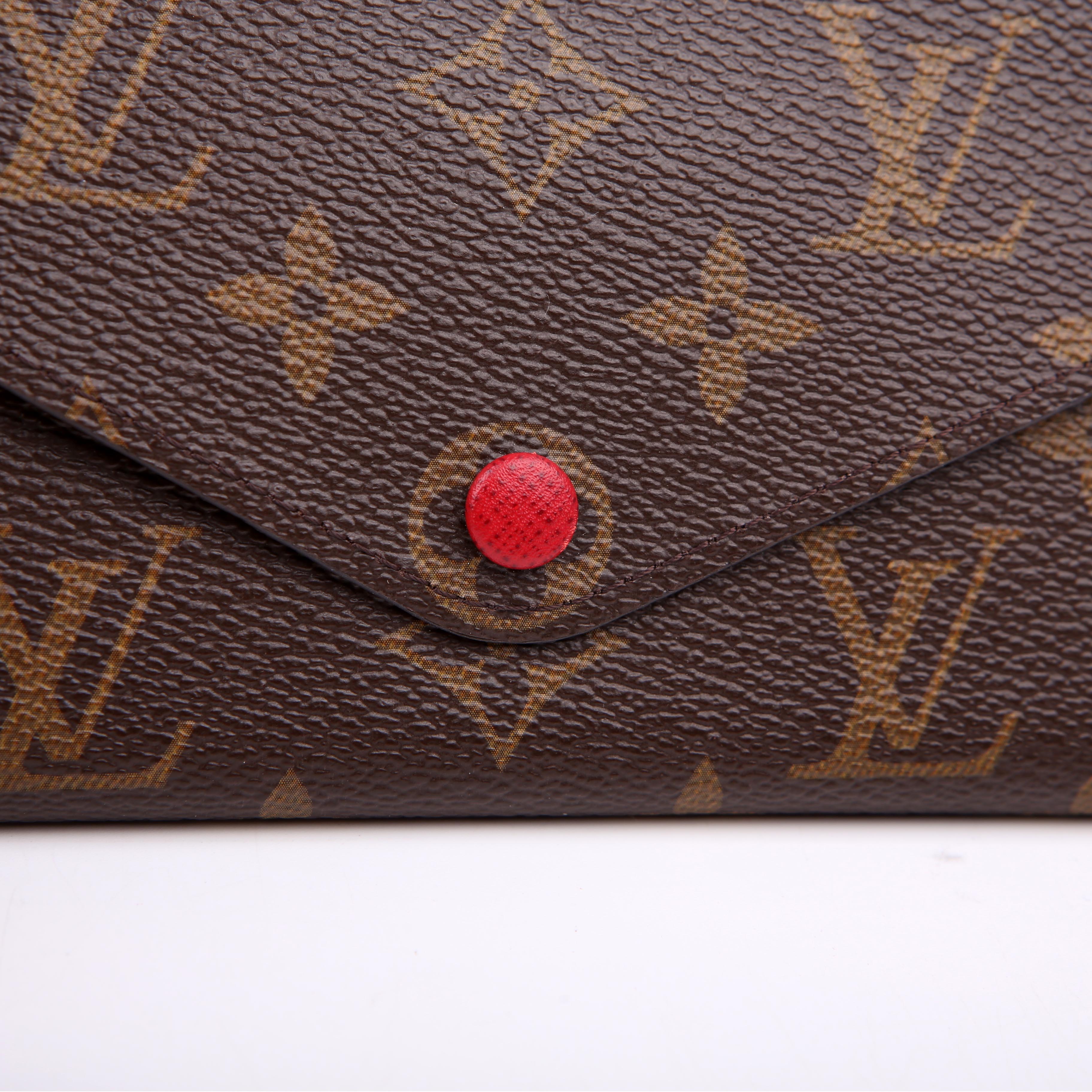 Louis Vuitton Josephine Wallet Monogram Red