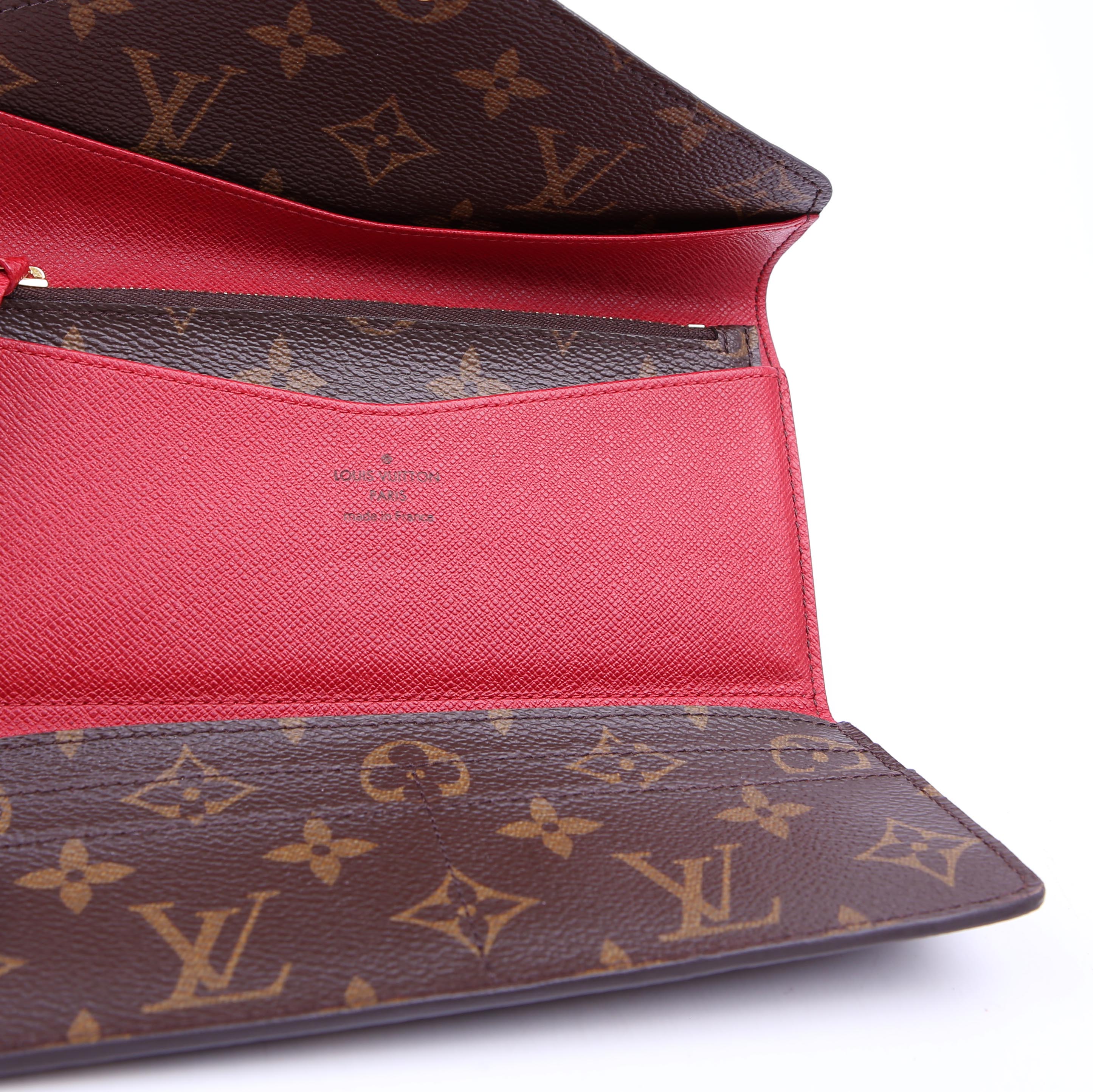 Louis Vuitton Josephine Wallet Monogram Red