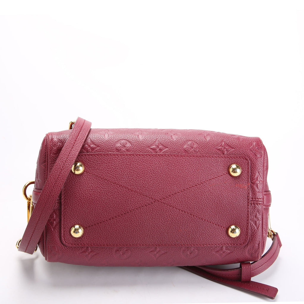 Louis Vuitton Speedy 25 With Strap Empreinte Burgundy