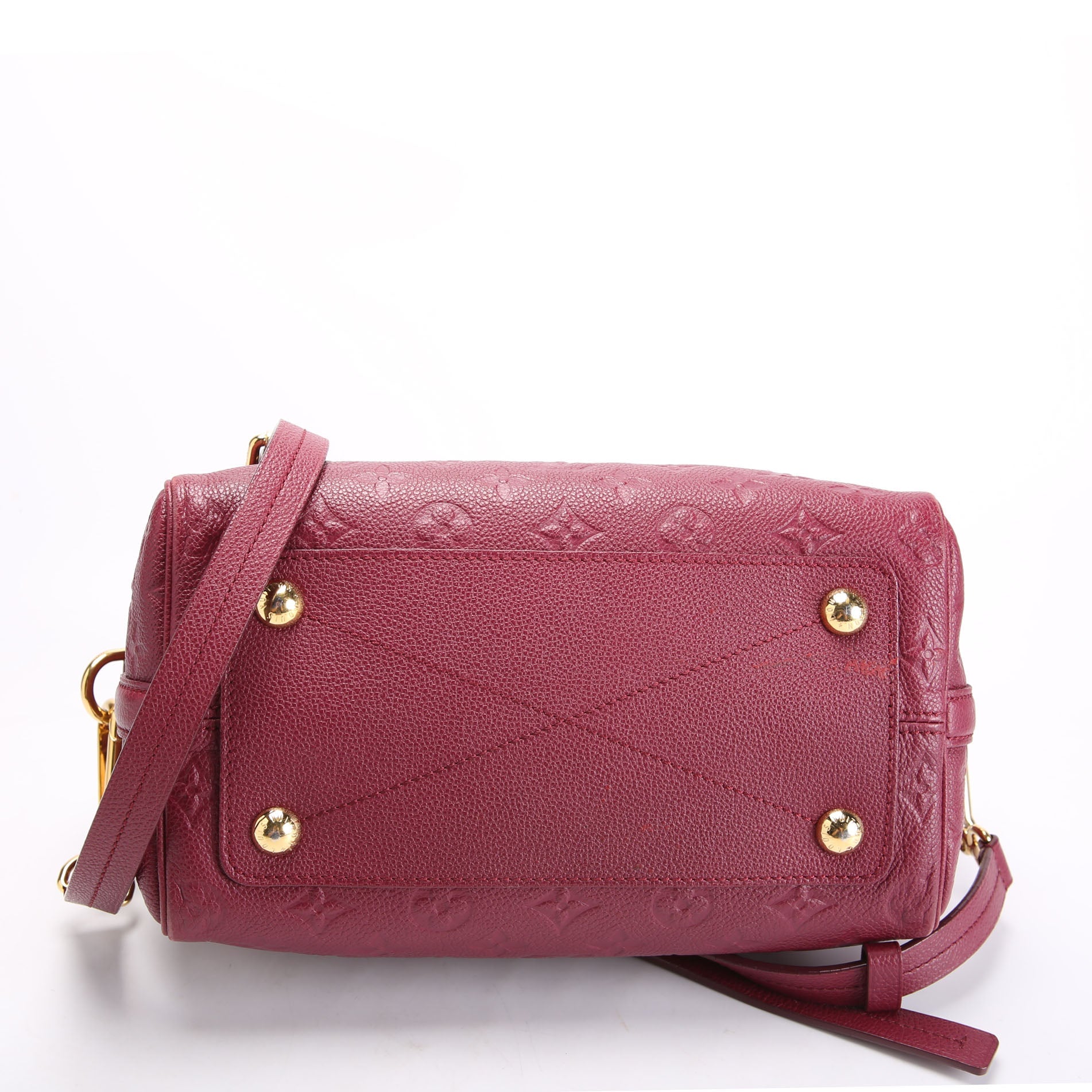 Louis Vuitton Speedy 25 With Strap Empreinte Burgundy