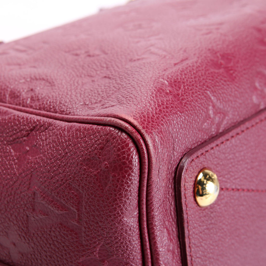 Louis Vuitton Speedy 25 With Strap Empreinte Burgundy