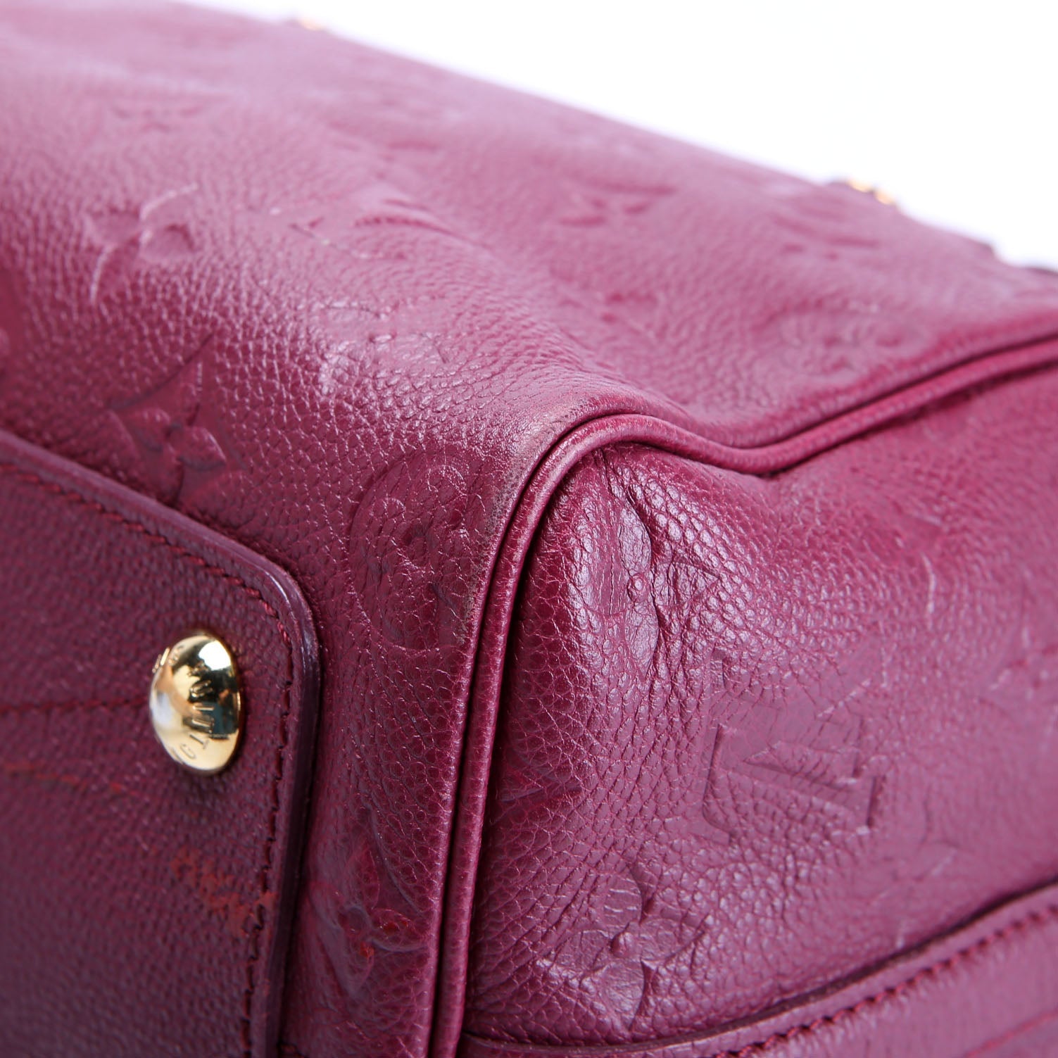 Louis Vuitton Speedy 25 With Strap Empreinte Burgundy