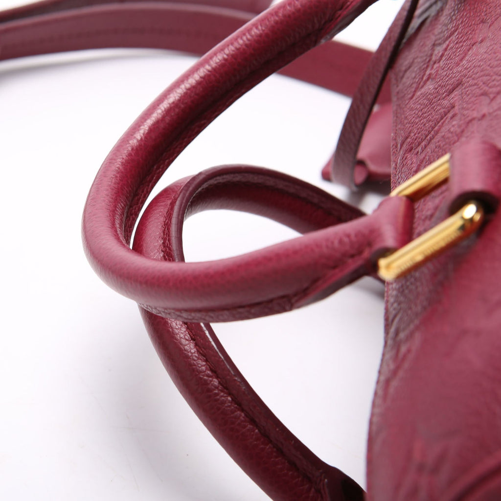 Louis Vuitton Speedy 25 With Strap Empreinte Burgundy