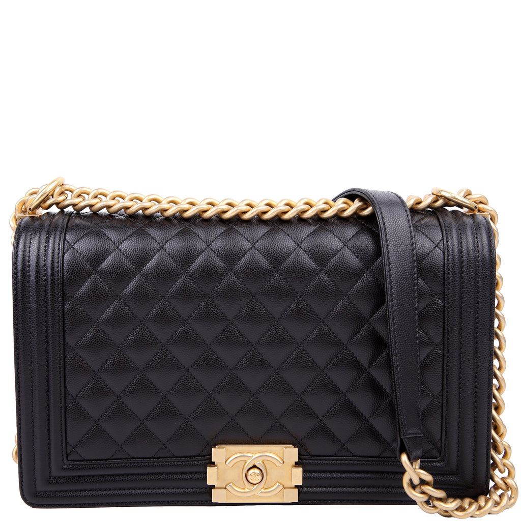 Chanel Boy Flap Large Caviar RFID Black