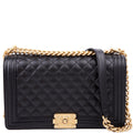 Chanel Boy Flap Large Caviar RFID Black