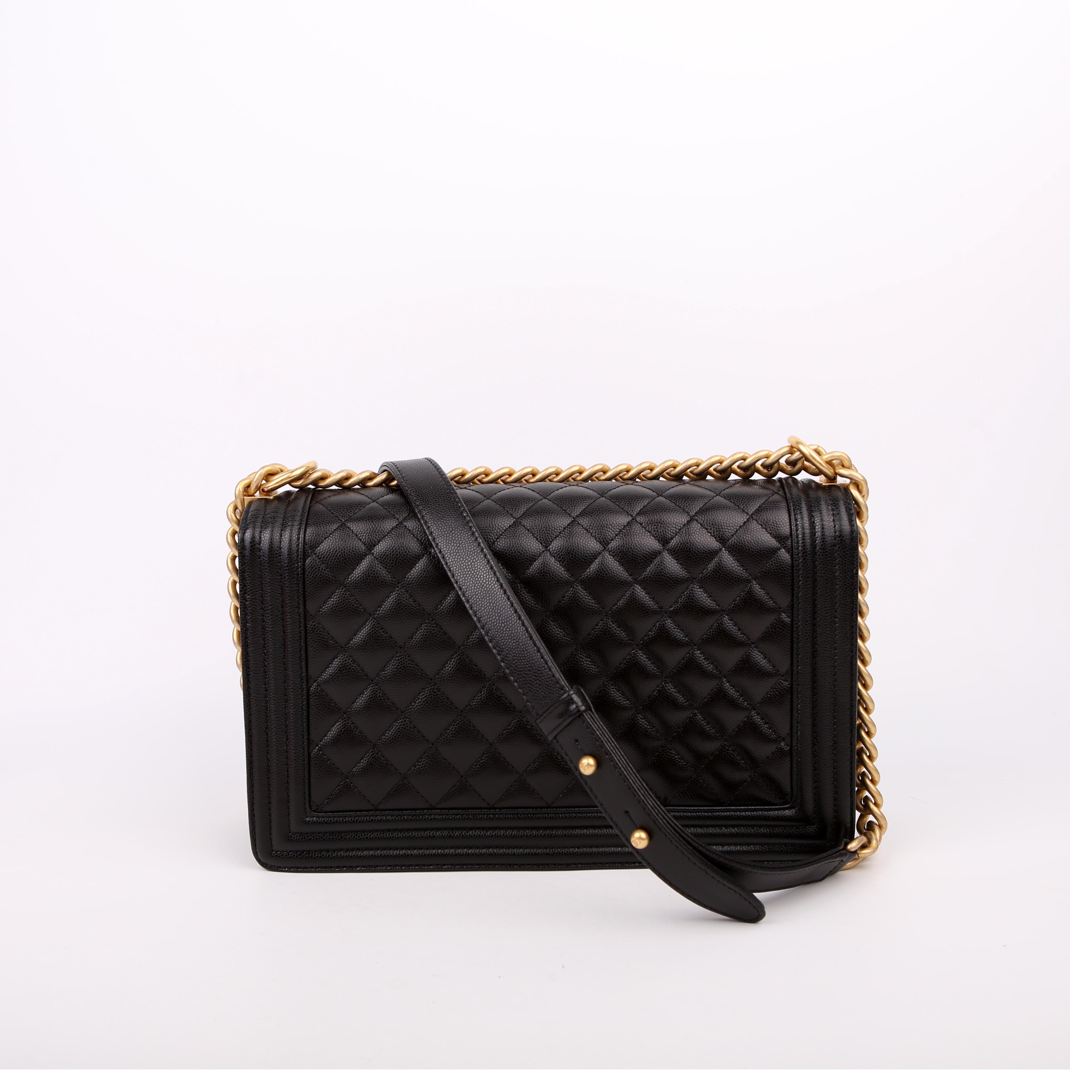 Chanel Boy Flap Large Caviar RFID Black