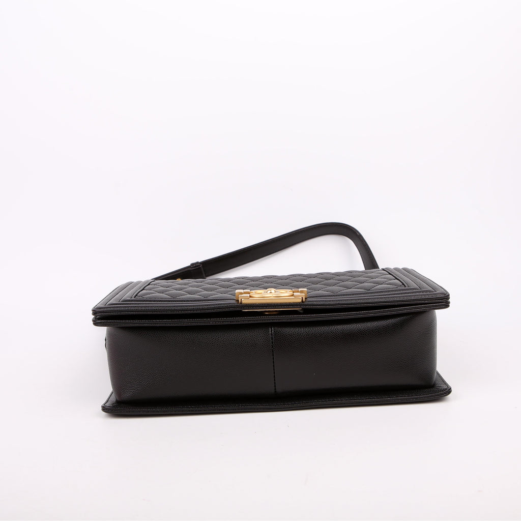 Chanel Boy Flap Large Caviar RFID Black