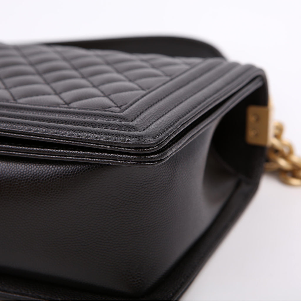 Chanel Boy Flap Large Caviar RFID Black