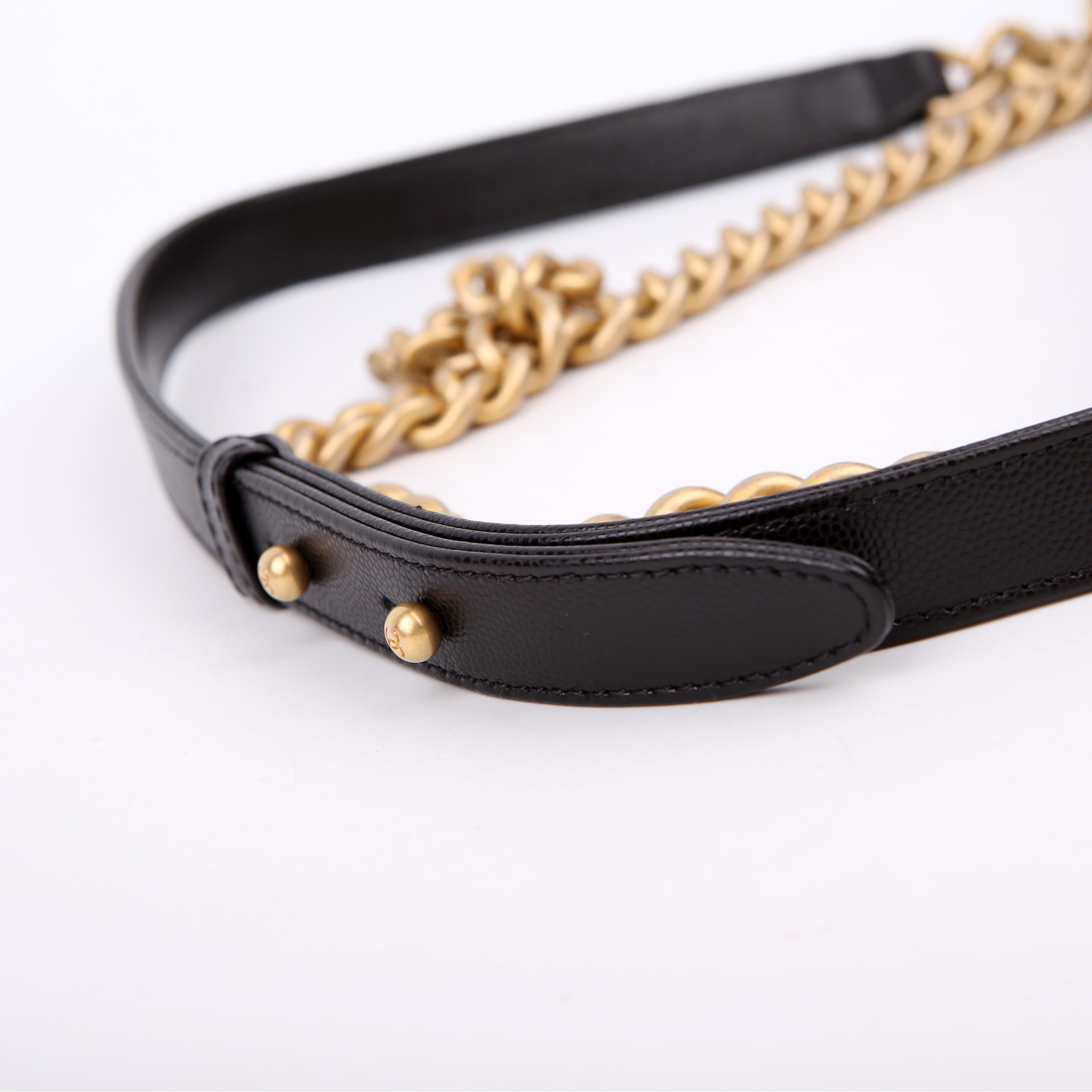 Chanel Boy Flap Large Caviar RFID Black
