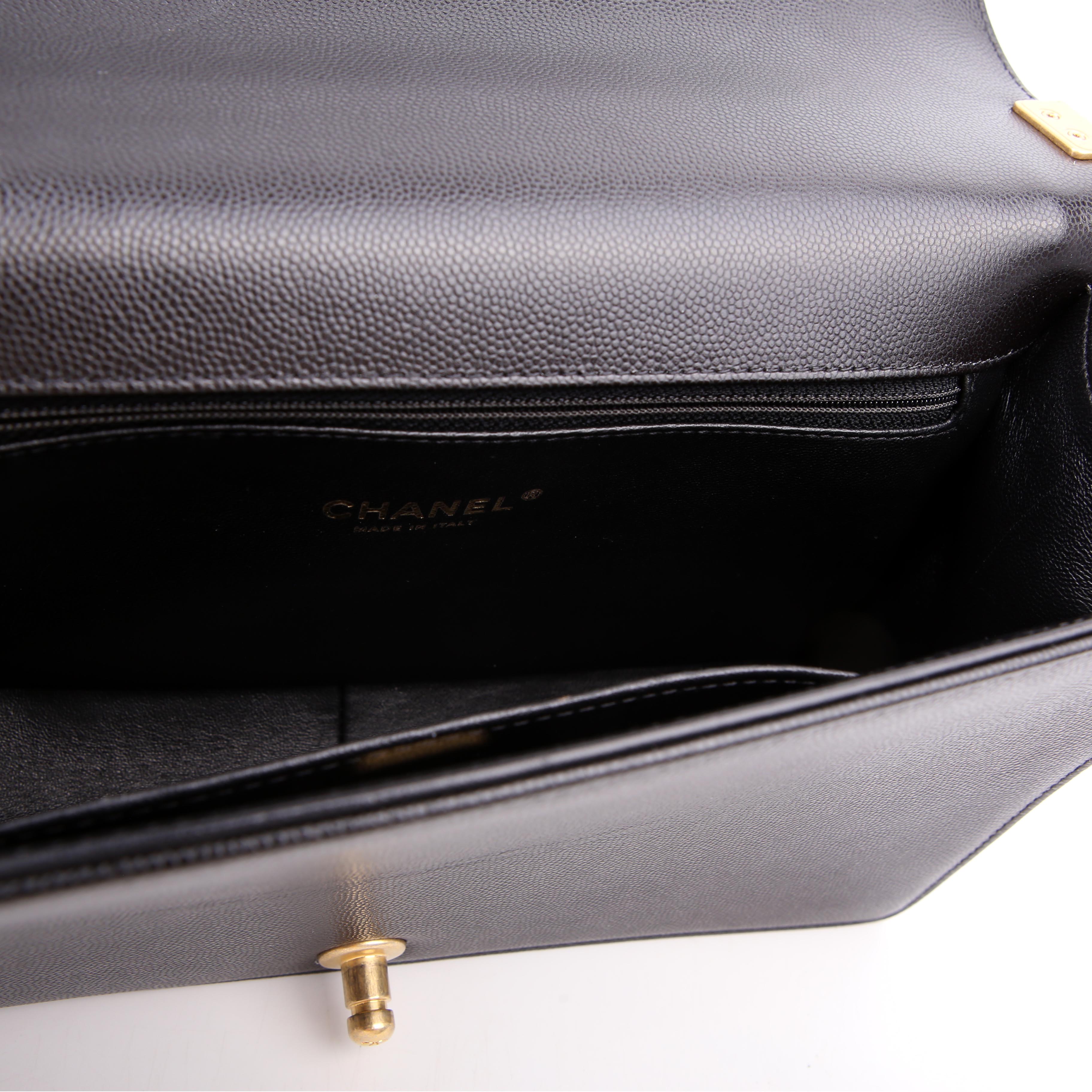 Chanel Boy Flap Large Caviar RFID Black
