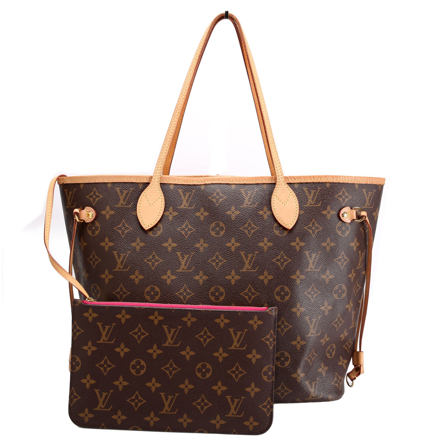 Louis Vuitton Neverfull With Wallet MM Monogram