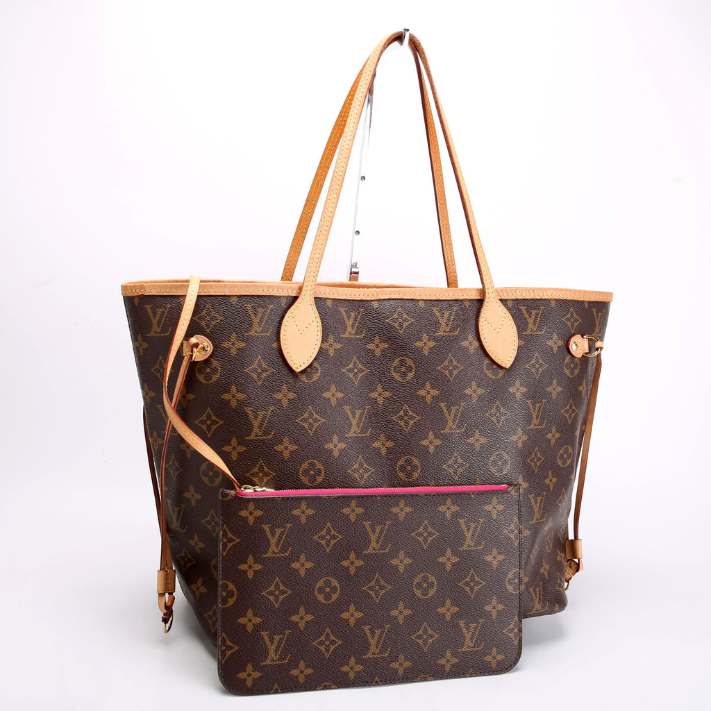 Louis Vuitton Neverfull With Wallet MM Monogram