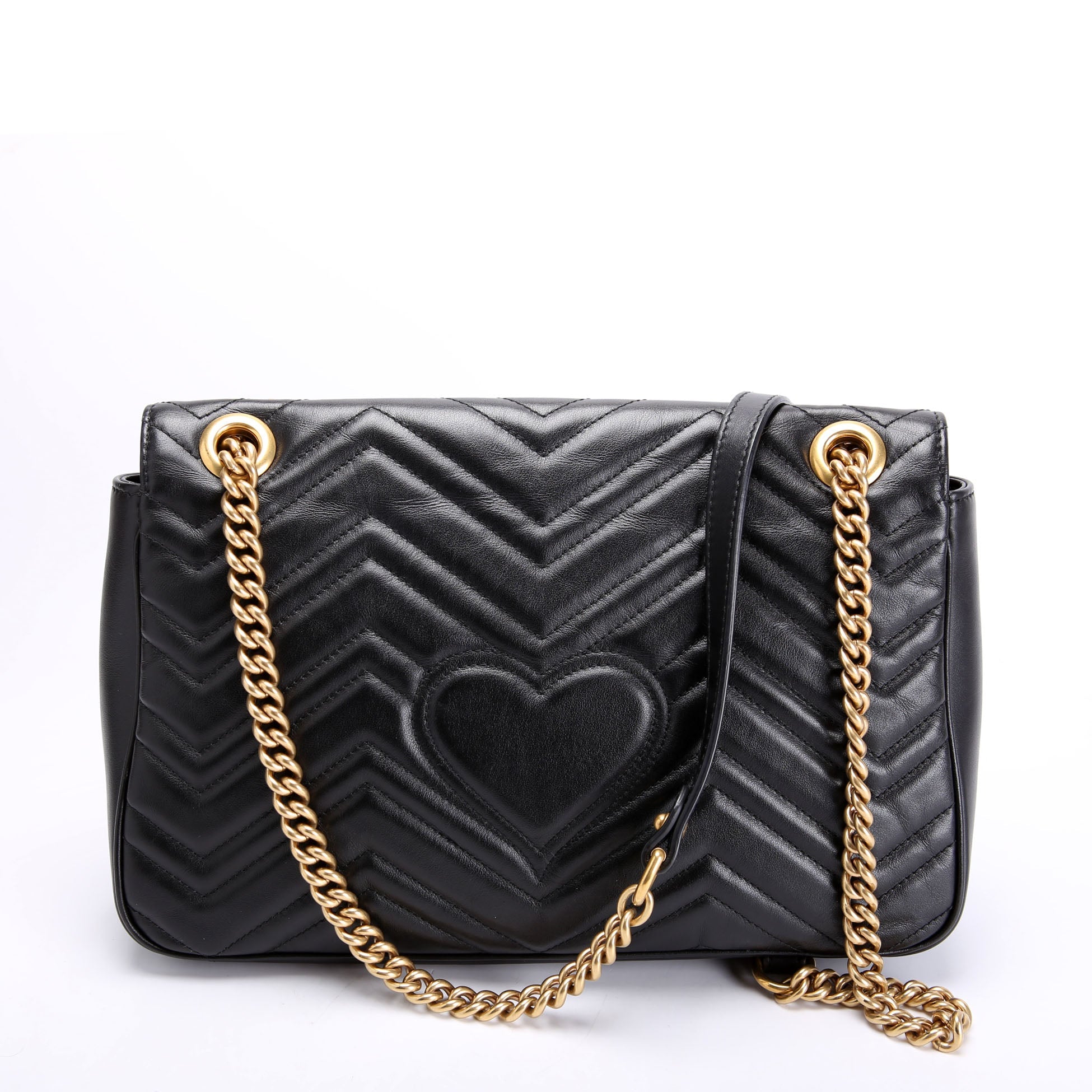 Gucci 443496 Marmont Leather Shoulder Medium