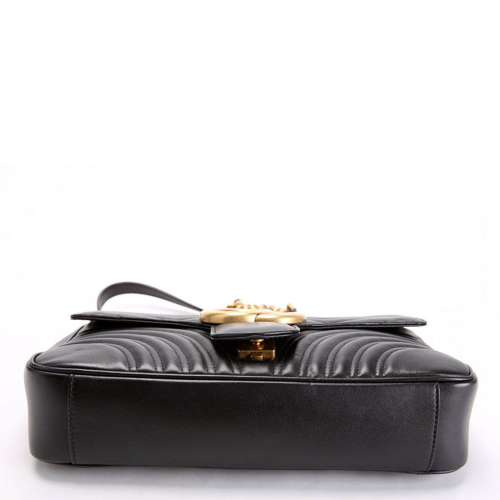 Gucci 443496 Marmont Leather Shoulder Medium