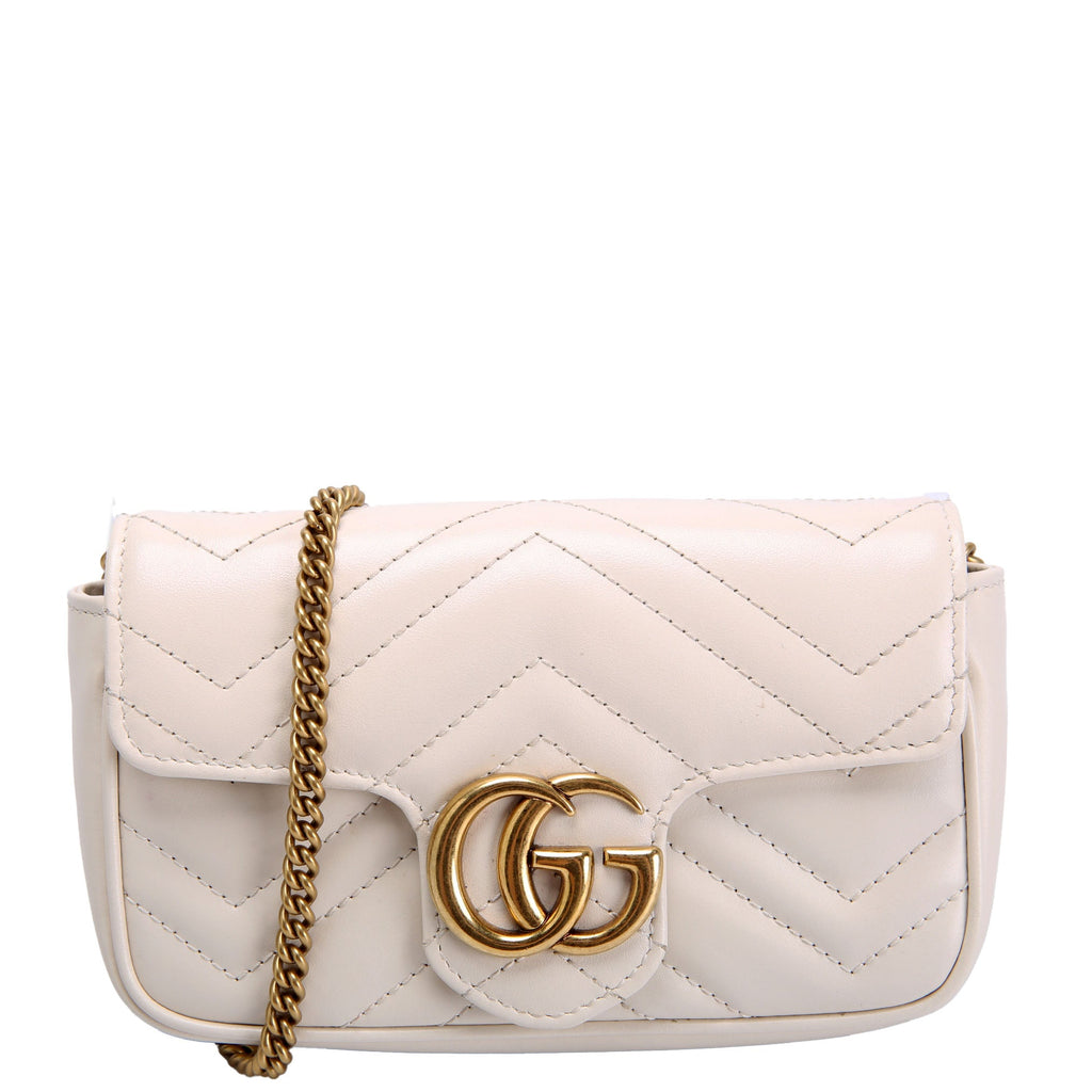 Gucci 476433 Marmont Leather Super Mini Flap