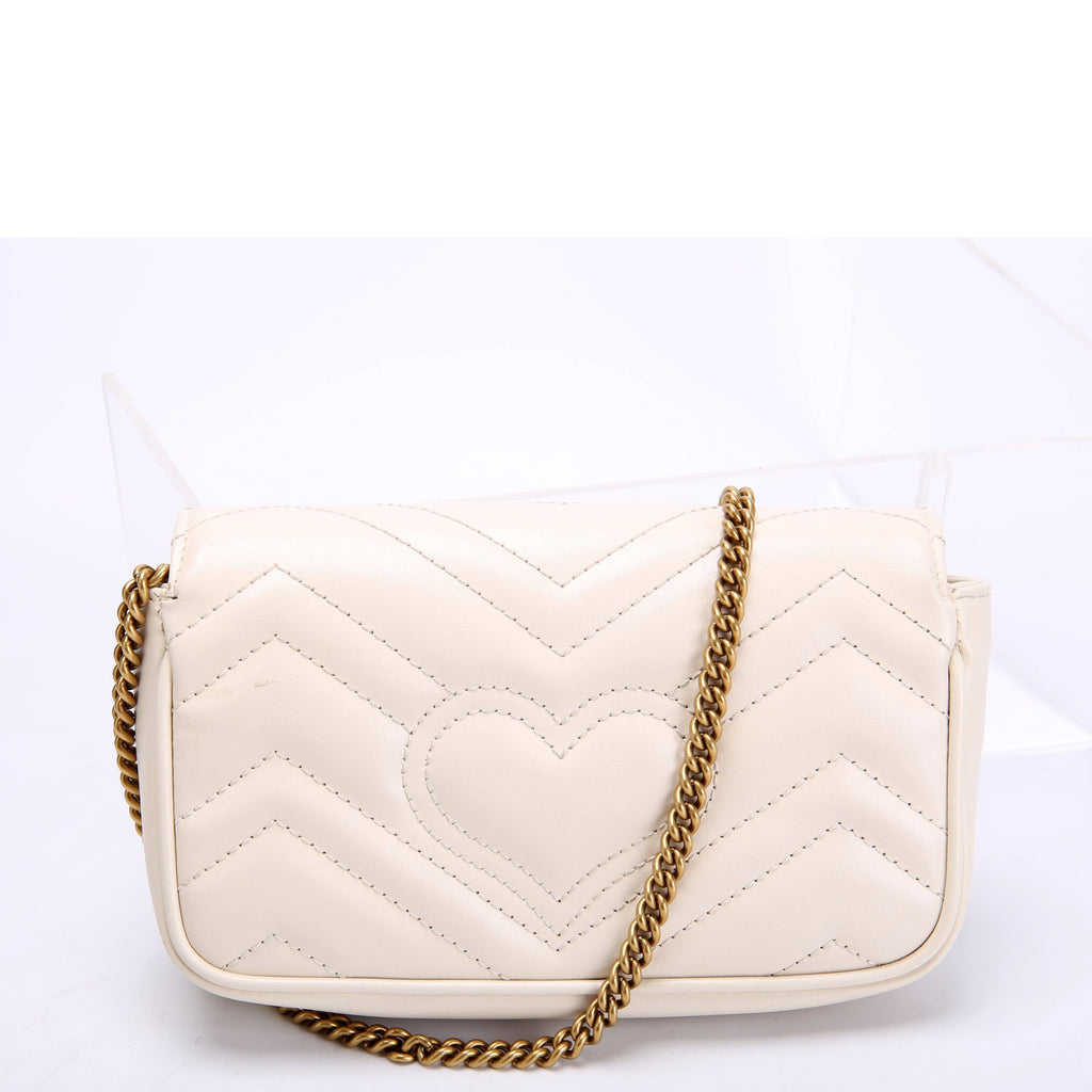 Gucci 476433 Marmont Leather Super Mini Flap