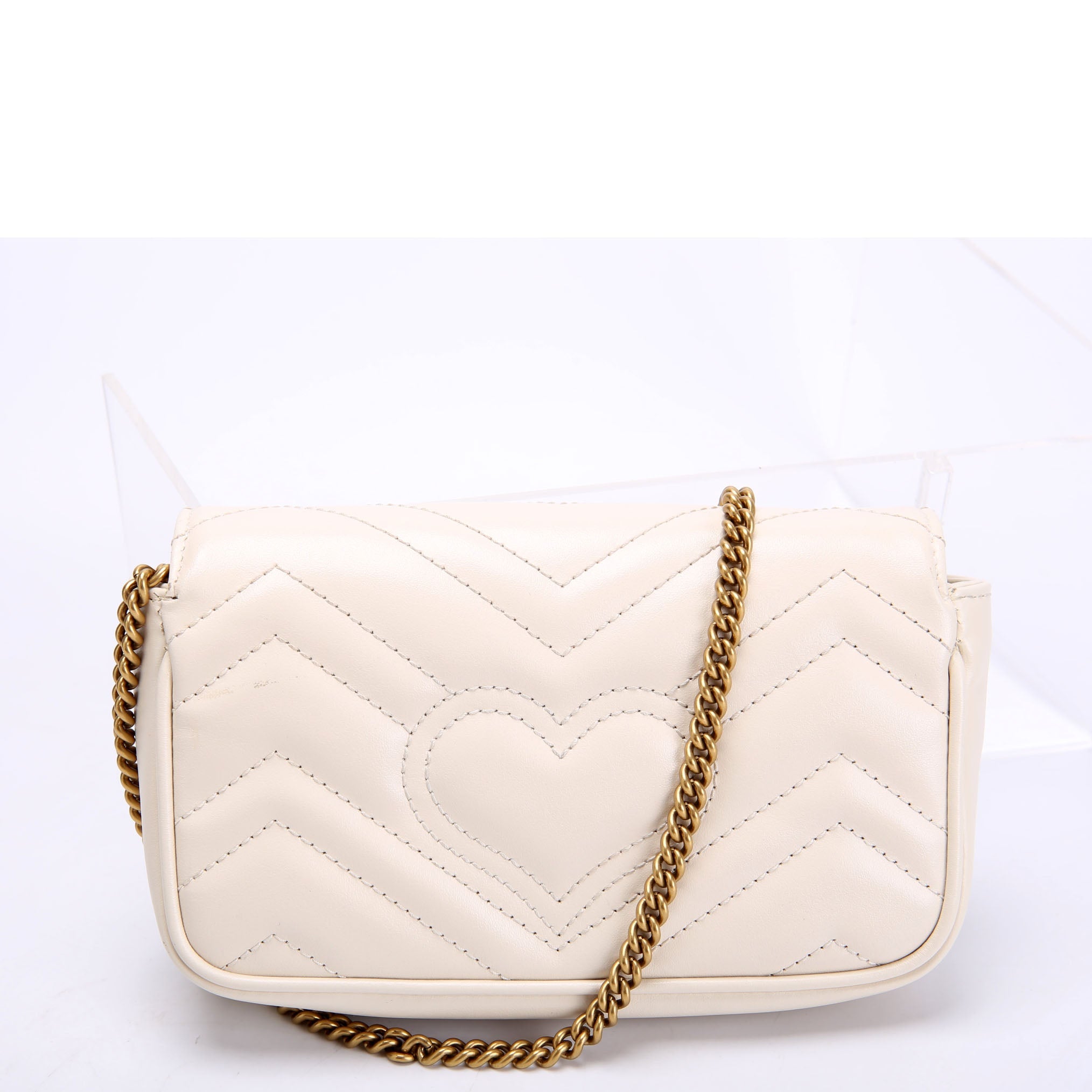 Gucci 476433 Marmont Leather Super Mini Flap