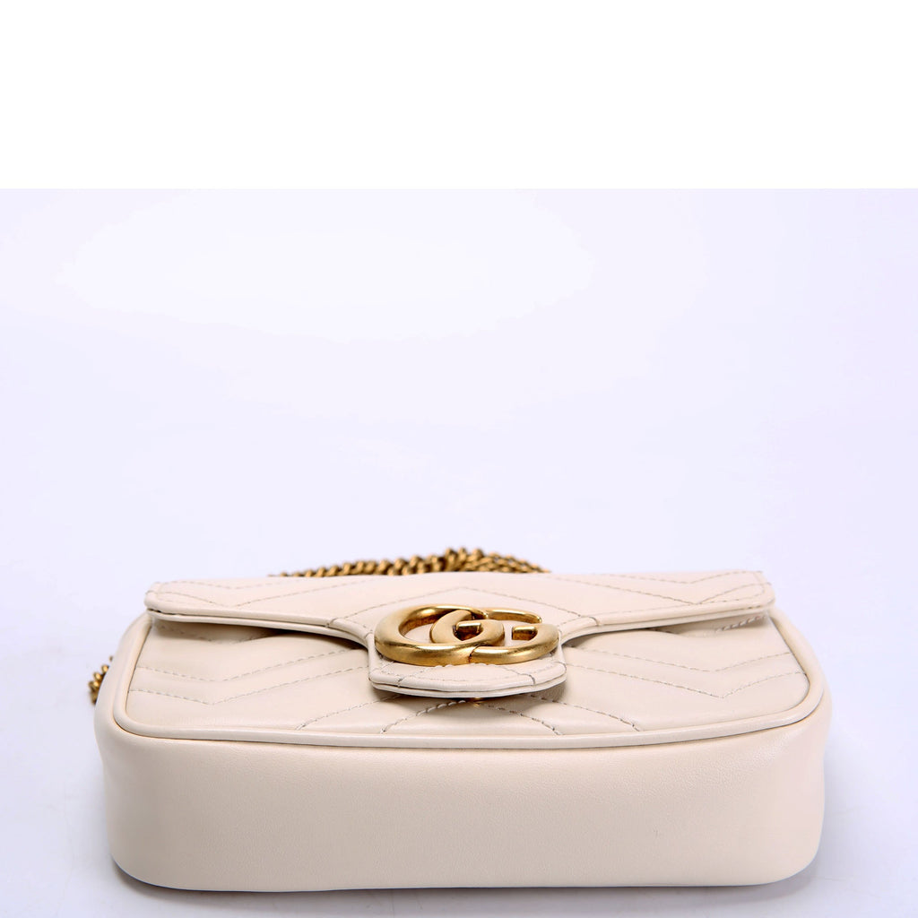 Gucci 476433 Marmont Leather Super Mini Flap