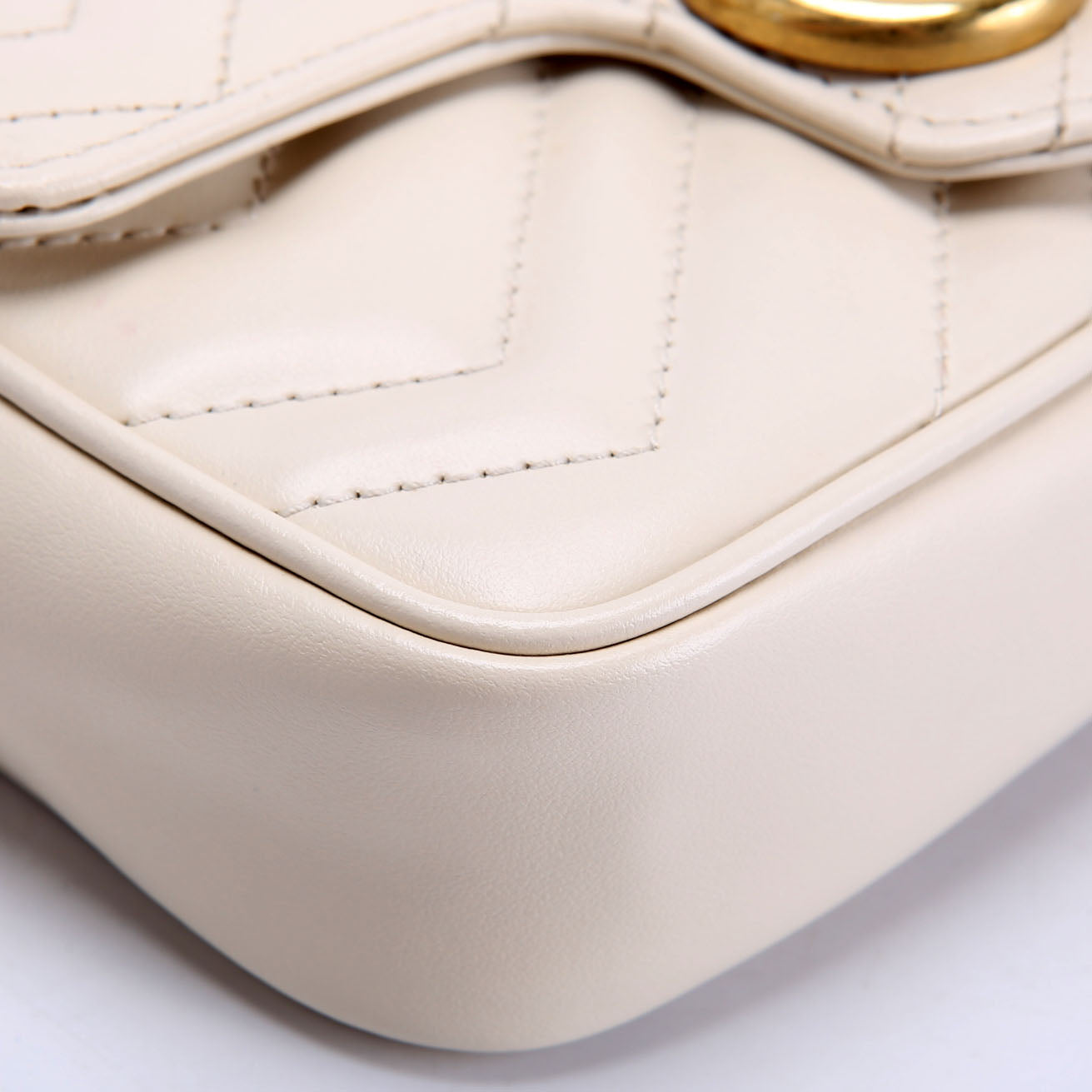 Gucci 476433 Marmont Leather Super Mini Flap
