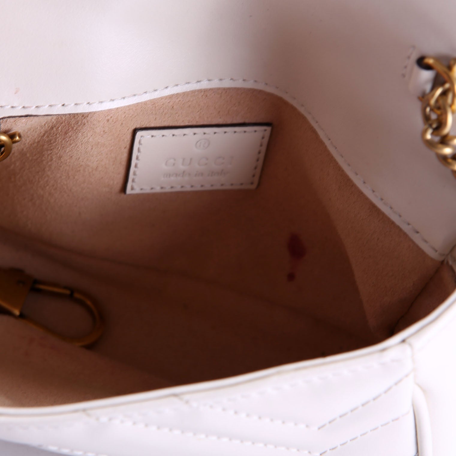 Gucci 476433 Marmont Leather Super Mini Flap