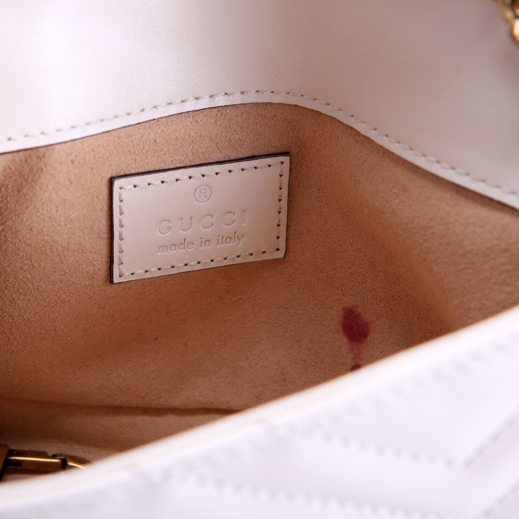 Gucci 476433 Marmont Leather Super Mini Flap