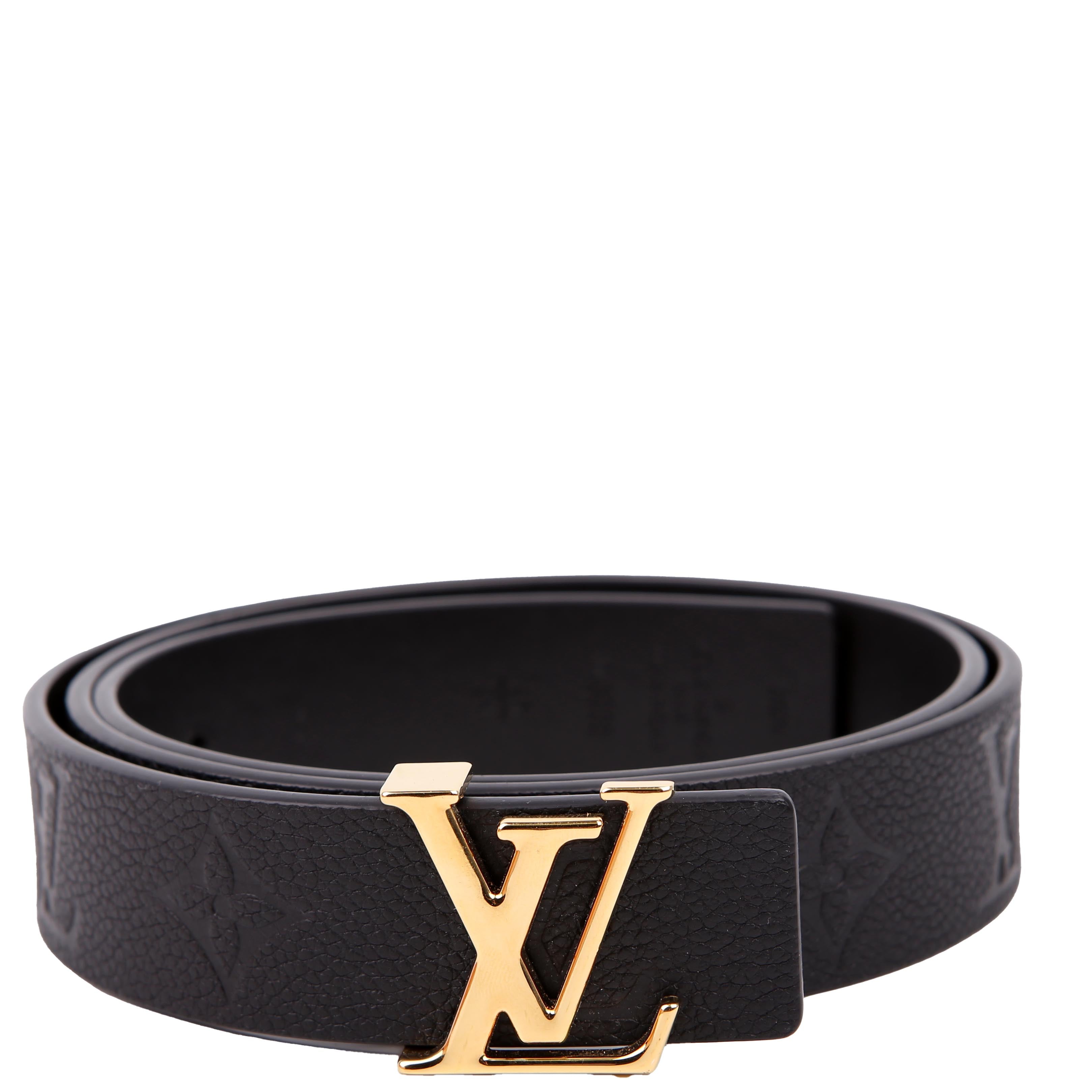 Louis Vuitton LV Iconic 30MM Reversible Empreinte Belt Size 85/34