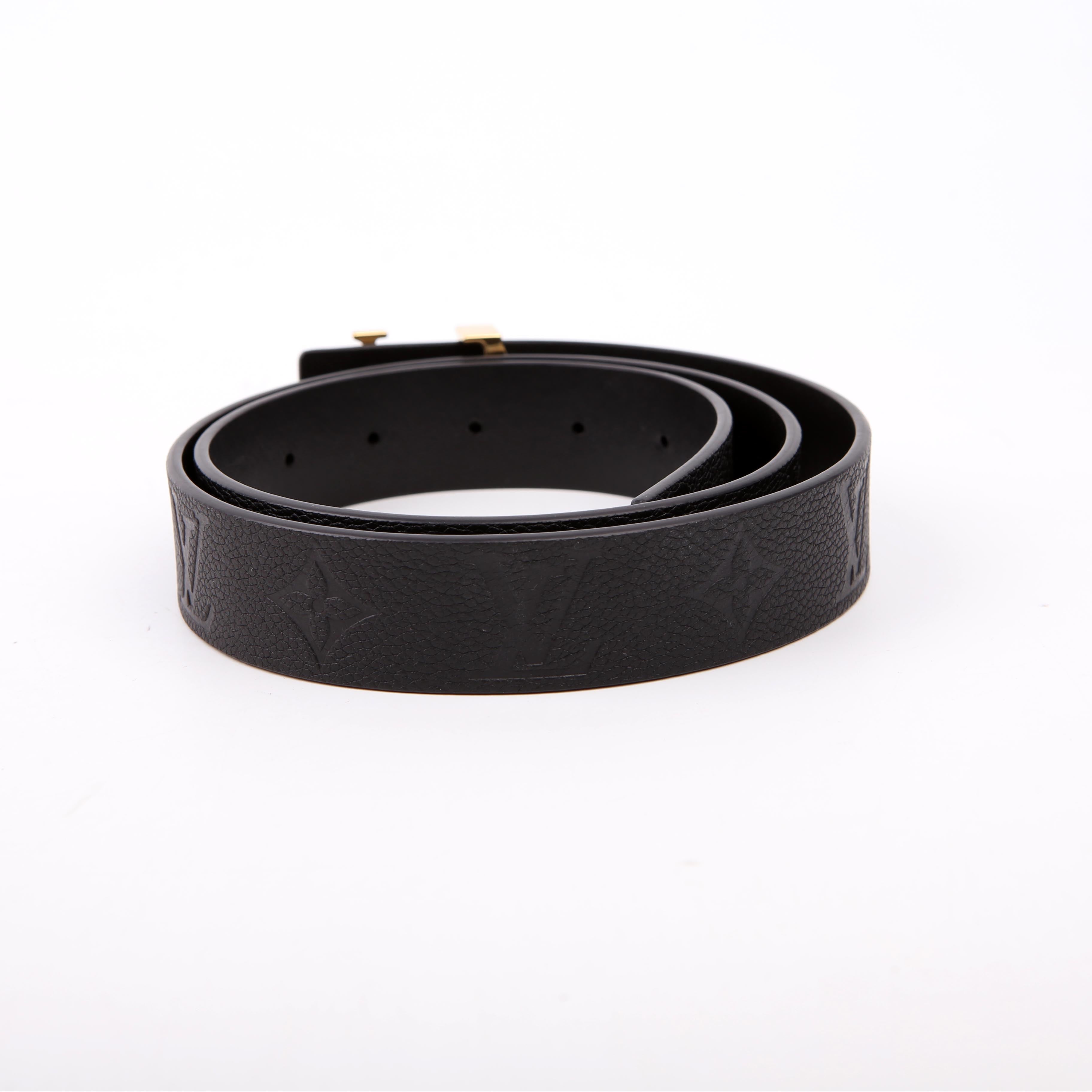 Louis Vuitton LV Iconic 30MM Reversible Empreinte Belt Size 85/34