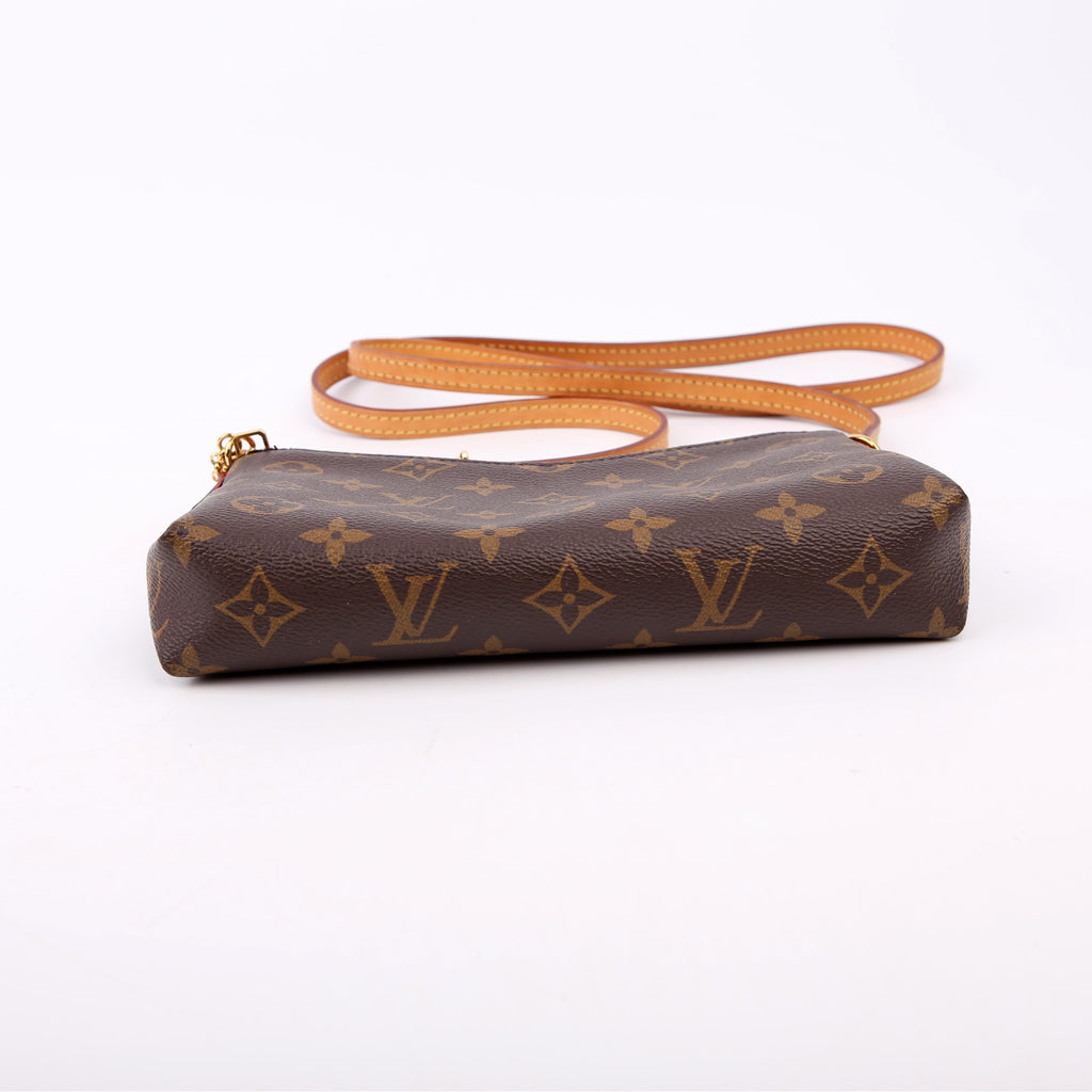 Louis Vuitton Pallas Clutch Monogram Red